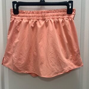 CALIA Women's Infinity Mid Rise Run Skort Relaxed Fit Peach Glow Size XS